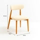 thumbnail image 4 of Silla Bear de Tela con Patas Metálicas Madera - Crema, 4 of 7