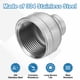 thumbnail image 5 of Acoplamiento reductor Uxcell 1-1/4" x 1/2" NPT rosca hembra reductor de acero inoxidable 304 para tubo de agua, aceite, gas, 5 of 6
