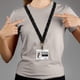 thumbnail image 3 of Cordón de identificación elástico tipo scrunchie MyfavoriteK negro, 3 of 6