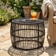 thumbnail image 1 of Mesa de centro boho de ratán Ysar de Furniture of America, 49 cm, 1 of 9