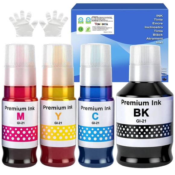 Botellas de tinta TONTINTA GI-21 4 colores 170 ml/70 ml