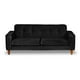 thumbnail image 1 of Sofa Salerno 2c Tela Velvet Negro, 1 of 3
