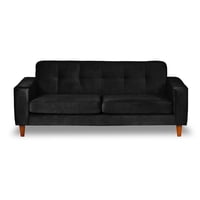 Latam Home - Sofa Salerno 3C Tela Velvet Negro