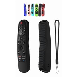 Funda Control Magico Smart Tv Lg Modelos 2021 Antideslizante Negro