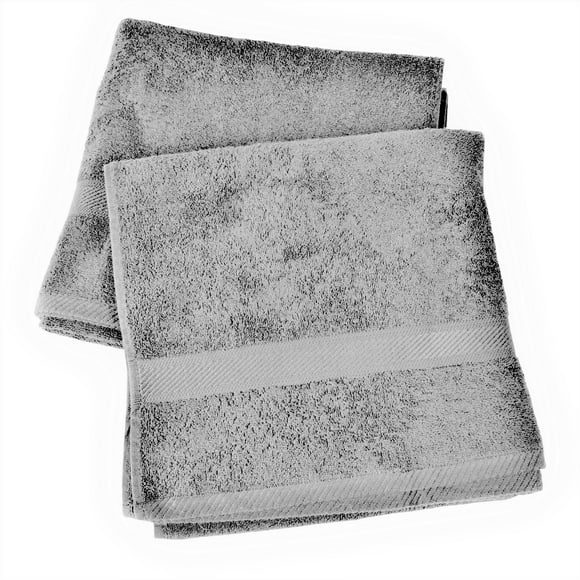 Set 2 toallas florentino 100% algodon Gris
