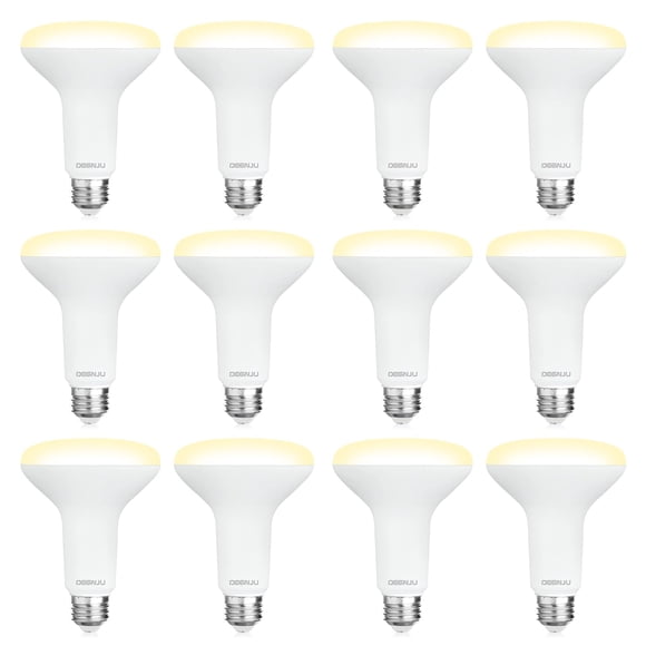 Bombilla LED empotrable DEGNJU BR30, 7 W, 650 lm, 2700 K, paquete de 12