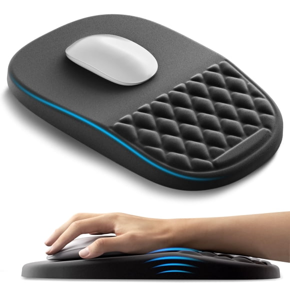 Mouse Pad Ergonómico AUEDROT con Descanso de Muñeca de Espuma Viscoelástica
