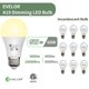 thumbnail image 3 of Bombilla LED Evelor A19 9W 2700K Regulable (Pack de 6), 3 of 6