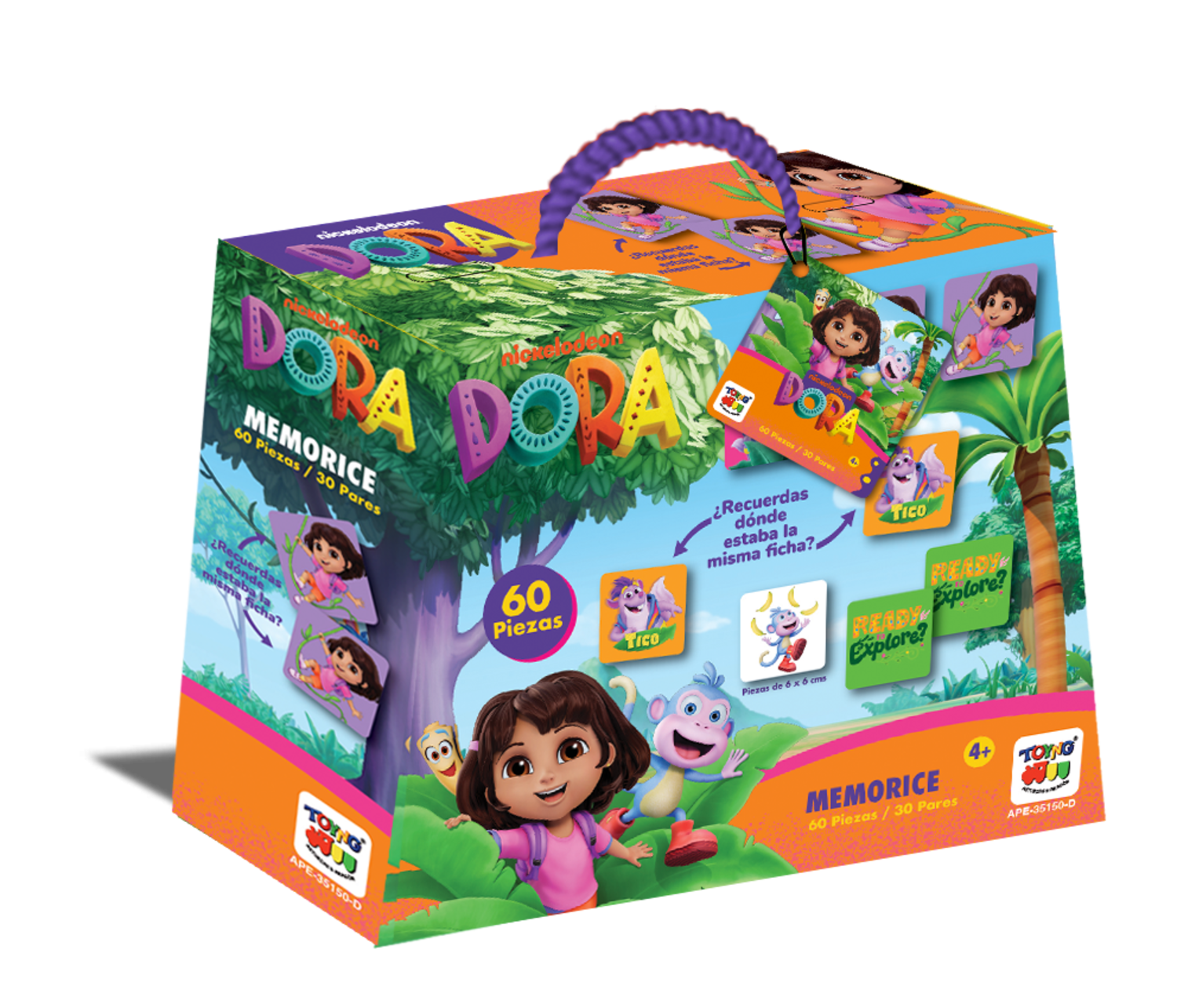 Toyng - Juego De Mesa Memorice - Dora La Exploradora