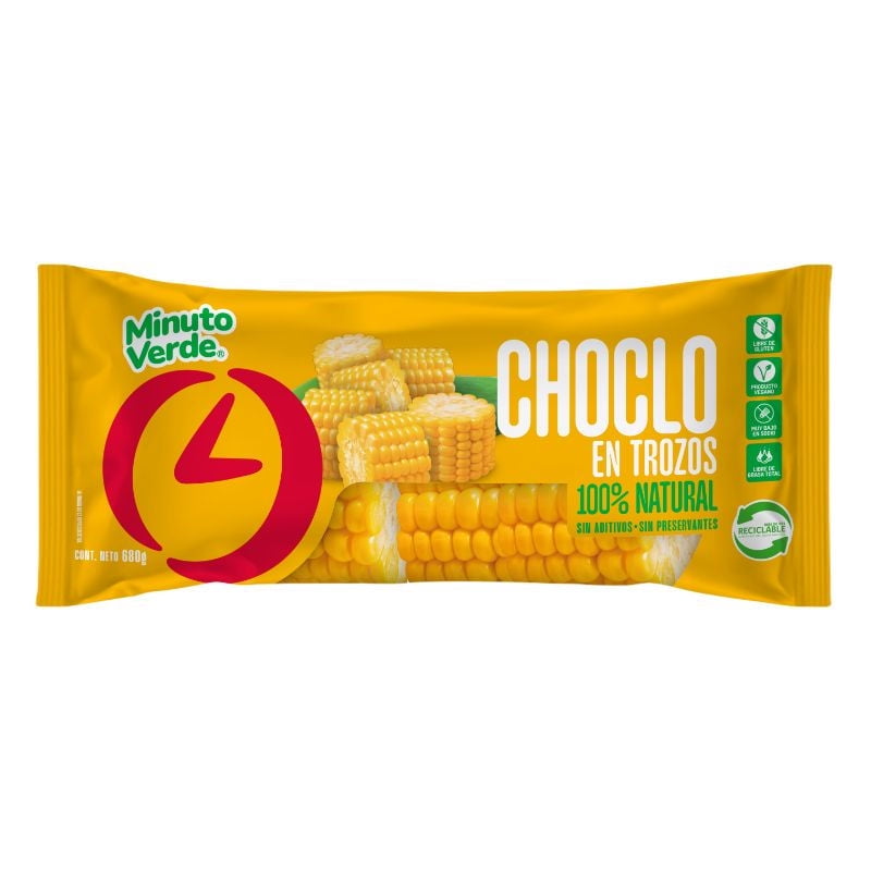 Choclo En Trozos 680 g Minuto Verde