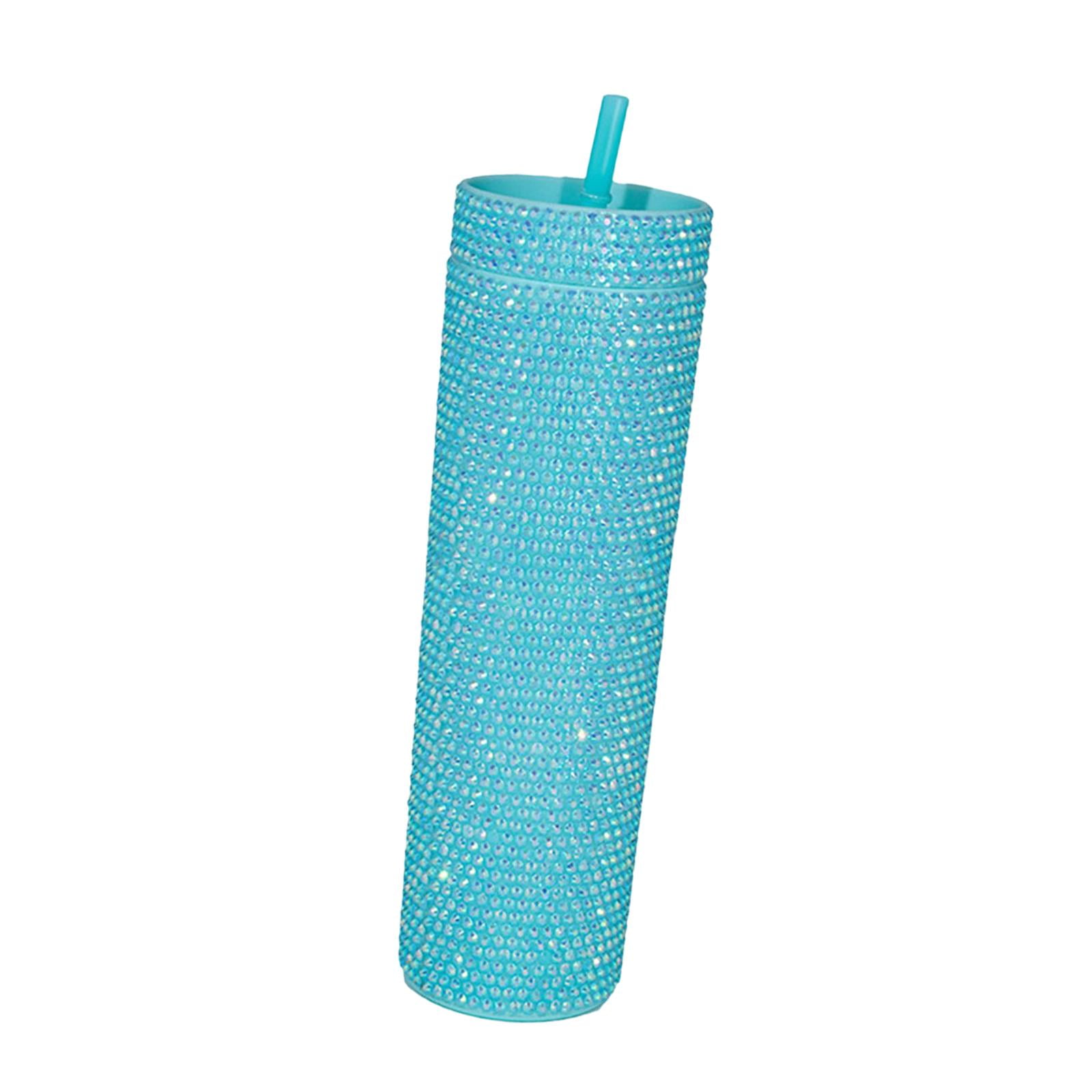 Bothyi - Taza De Viaje De Café Glitter Iced Coffee Tumblers Food Grade 450ml Botella De Agua Verde