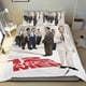 thumbnail image 1 of 12 Hombres Sin Piedad Conjunto de sábanas temático, trío de piezas, cómodo y amigable con la piel, diseño único, regalo de decoración para el hogar para familiares, amigos y fans,173cm *218cm, 1 of 6