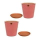 thumbnail image 3 of Set de 2 Macetas Zaia 26 cm Rosa Alegre y sus platos, 3 of 3
