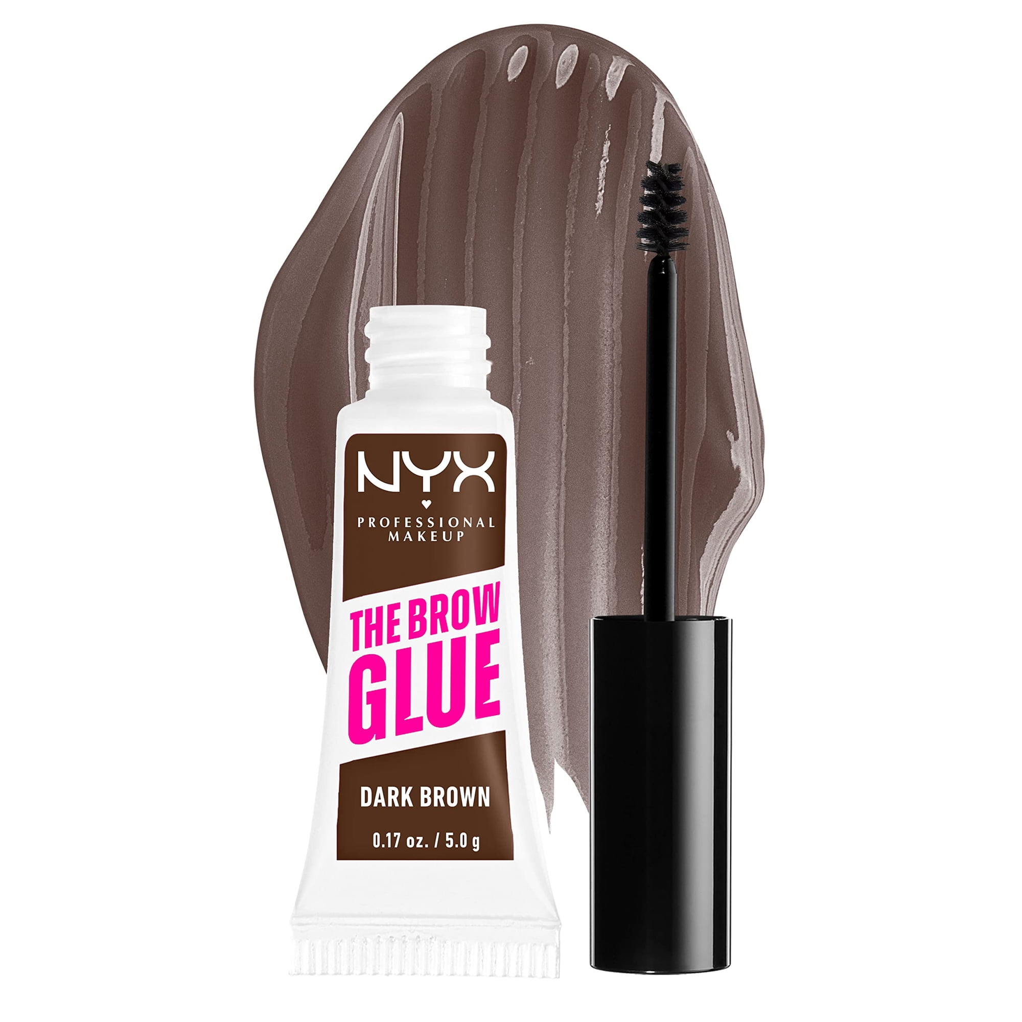 Gel Para Cejas Nyx Professional Makeup The Brow Glue Marrón Oscuro