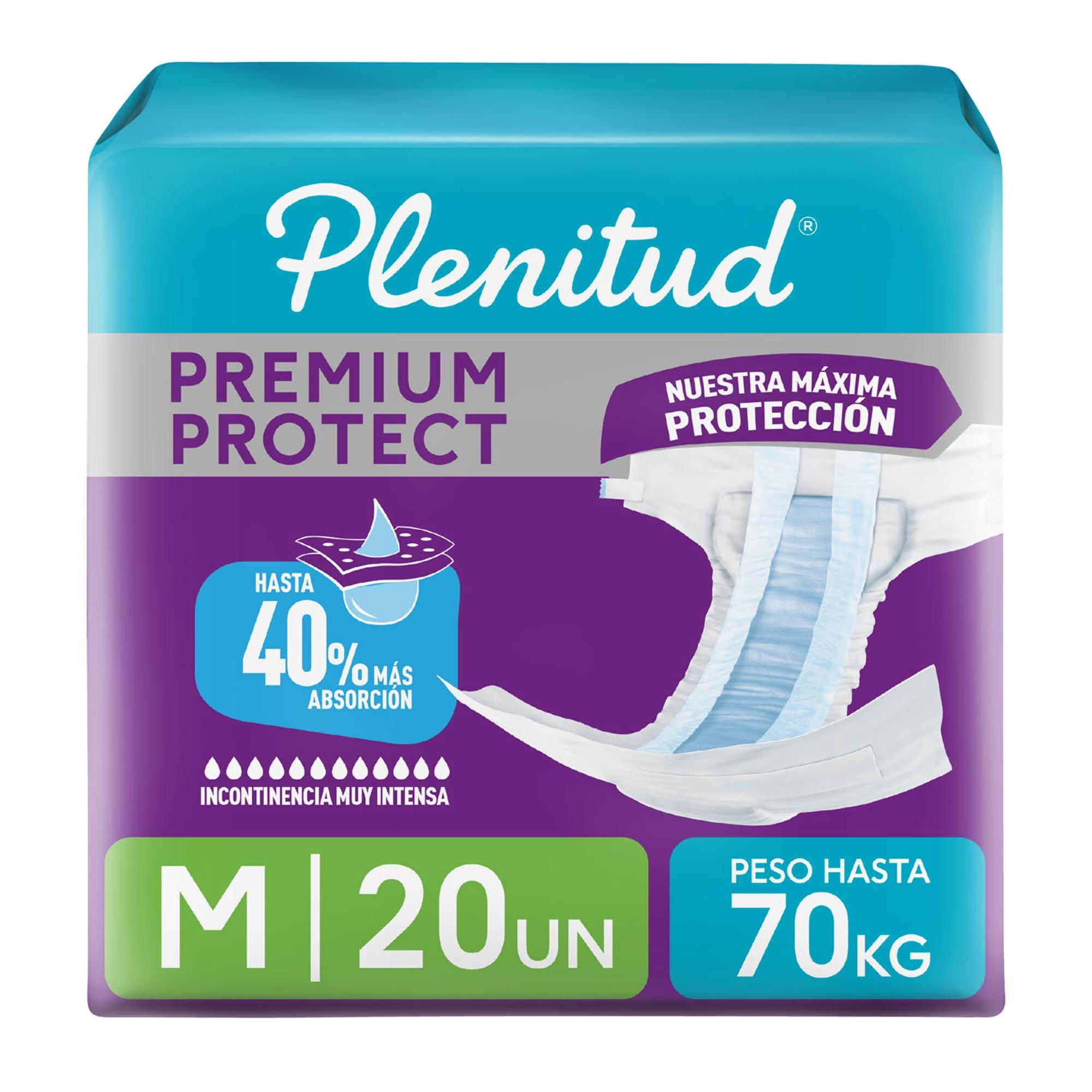 Pañales Adulto Protect M 20 Un Plenitud