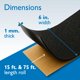 thumbnail image 3 of Cinta de fieltro negra 15 cm × 23 m – J.V. Converting, 3 of 8