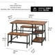 thumbnail image 2 of Set De Comedor Moderno Estilo Industrial Resistente Repisas Y Banquetas, 2 of 3