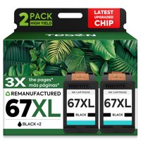 Cartucho De Tinta Tesen 67Xl Negro Remanufacturado Para Hp 67 67Xl