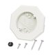 thumbnail image 5 of Bloque De Montaje Para Revestimiento Kit De Placa De Montaje Para Exteriores Bloque De Montaje Para Luz De Revestimiento Blanco, 5 of 5