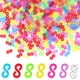 thumbnail image 1 of 360 clips en forma de S para pulseras de telar, conectores de plástico, repuestos para pulseras de telar, 1 of 6