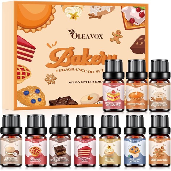 Bakery Essential Oils Set, Fragrance Oil for Diffuser