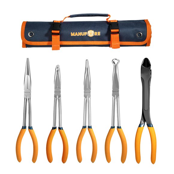 Alicates MANUFORE de 28 cm de alcance largo – Set de 5 piezas