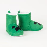 Pantufla Bota Niño Creeper Verde Minecraft