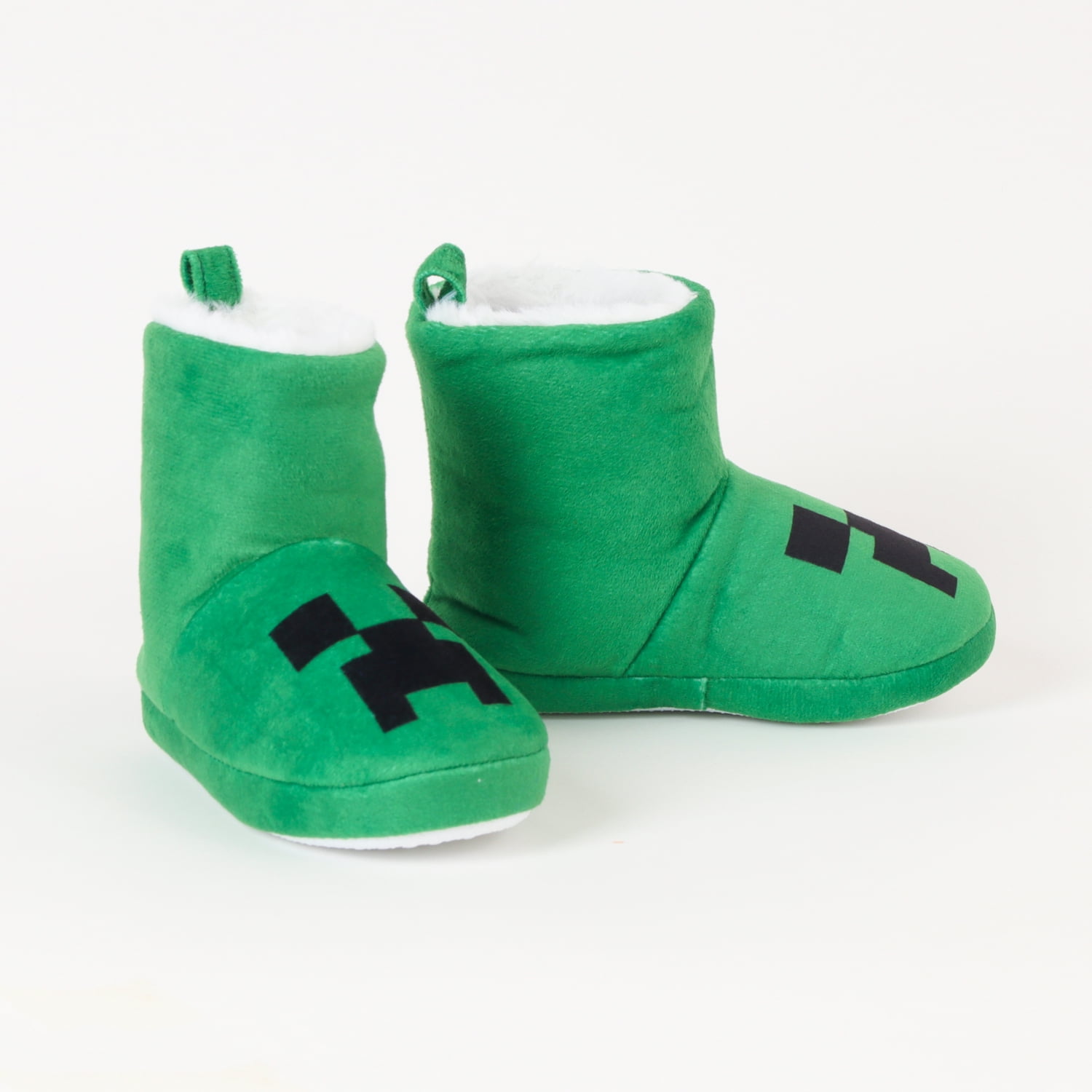 Pantufla Bota Niño Creeper Verde Minecraft