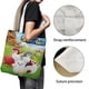 thumbnail image 3 of BadanamuBolso de tela con estampado de lienzo para mujer, bolsa de compras reutilizable y estética, con cremallera interior, regalo para mujer,40*45cm., 3 of 6