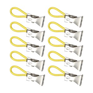 Bothyi - 10 Piezas Colgantes Paños De Cocina Clips Armario Para Cortina De Ducha Ropa Pequeña Amarillo