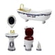 thumbnail image 1 of Juego De Baño De Accesorios Para Casa De Muñecas De 5 Piezas Para Decoración De Habitación Blanco Y Azul, 1 of 5