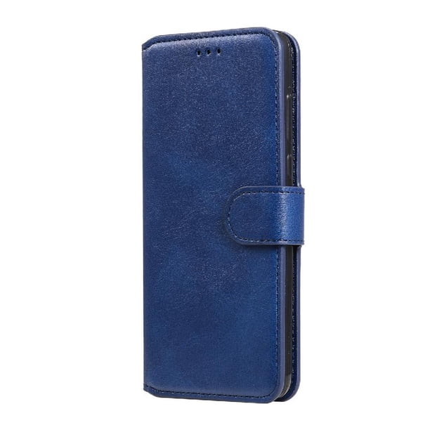 Funda Billetera para Realme C20 con Porta Tarjetas y Soporte Ajustable Azul