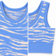 thumbnail image 3 of Top Mujer Tejido Animal Print Cebra Elasticado Sin Mangas celeste Talla Única, 3 of 3