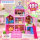 thumbnail image 2 of Casa De Muñecas 191 Pcs Accesorios 50x43x55cm Muebles Muñeca, 2 of 9