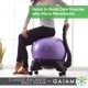 thumbnail image 5 of Silla Gaiam Classic con pelota de yoga y estabilidad para ejercicios, color morado, 5 of 8