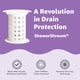thumbnail image 4 of ShowerShroom recolector de cabello para desagüe de ducha vertical de 2" blanco, 4 of 9