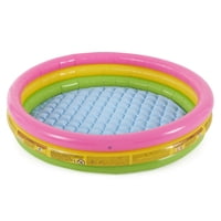 Piscina Inflable Intex Sunset Glow: 58"" X 13"" - Piso Blando De 3 Anillos - Capacidad De 73 Galones - Parche De Reparación Incluido