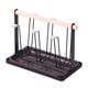 thumbnail image 1 of Elegante Portavasos De Hierro Portavasos 6 Ganchos Protectores Para Botellas Encimera Negro, 1 of 5