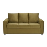 Bodevir - Sofa Kendy 3C Felpa 12 Verde Musgo