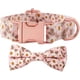 thumbnail image 1 of Collar de pajarita para perro, con diseño floral, ajustable y suave para gatos pequeños, medianos y grandes. Bonitos estampados de margaritas, cómodo collar de algodón con hebilla de metal, regalo dur, 1 of 6