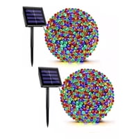 Shop E-Home - Guirnalda Pack X2 Solar Navideña 10 Metros 100 Led Multicolor