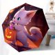 thumbnail image 1 of One Piece of a White Cat with a Pumpkin Lantern Fully Automatic Foldable Stylish Umbrella Featuring Eight Iron Ribs And a Three-Fold Design Ideal for Any Season, 1 of 1
