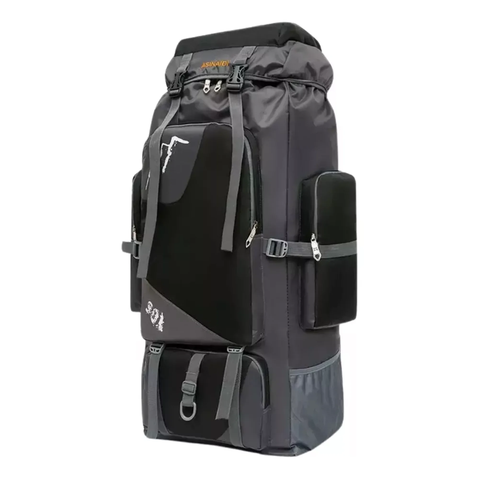 Max - Mochila Viaje 90 Litros Mochilas De Camping Negro