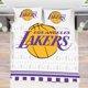 thumbnail image 1 of NBA Los Angeles Lakers Quilt Duvet Cover Set Bed Linen Queen Bedding, 1 of 3