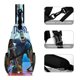 thumbnail image 3 of Hotel Transylvania Riñonera Bandolera con Estampado Integral para Hombres y Mujeres, Bolso Cruzado Gráfico de Tendencia, Mochila de Hombro Streetwear para Ciclismo y Deportes, Riñonera Versátil Casual, 3 of 6