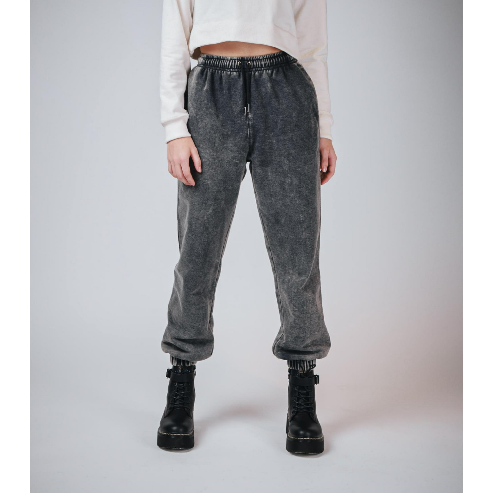 Uniforma Esenciales - Pantalon De Buzo Jogger Basic Negro Washed