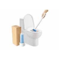 Tevere - Cepillo Escobilla De Inodoro Wc + 6 Cargas Desechables