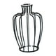 thumbnail image 1 of Florero De Arte Del Hierro, Florero Transparente Simple Para Sala De Estar, Césped, Decoración Del Hogar, Negro, 1 of 3