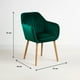 thumbnail image 4 of Pack de 2 Butacas Sitiales Poltrona Diamante Terciopelo - Verde, 4 of 7