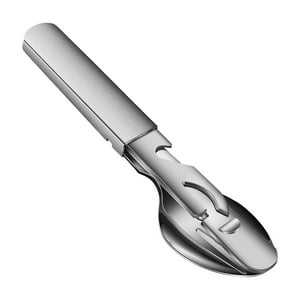 Genérico - Vajilla Portátil, Utensilios De Comedor De Acero Inoxidable 4 En 1, Juego De Utensilios De Bolsillo